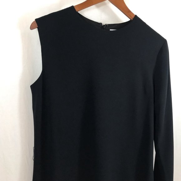 Helmut Lang One Shoulder Crepe Mini Dress *no belt - Picture 2 of 11